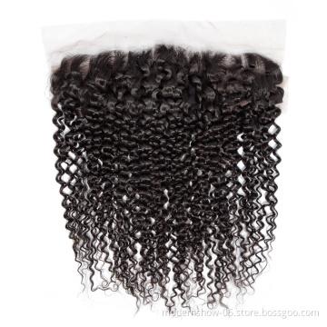 Raw Virgin Kinky Curly Swiss Lace/Transparent Lace Frontal 13*4 Cuticles Aligned Raw Virgin Hair